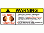 Marlin Crawler Warning BIG NUTS REQUIRED Sticker