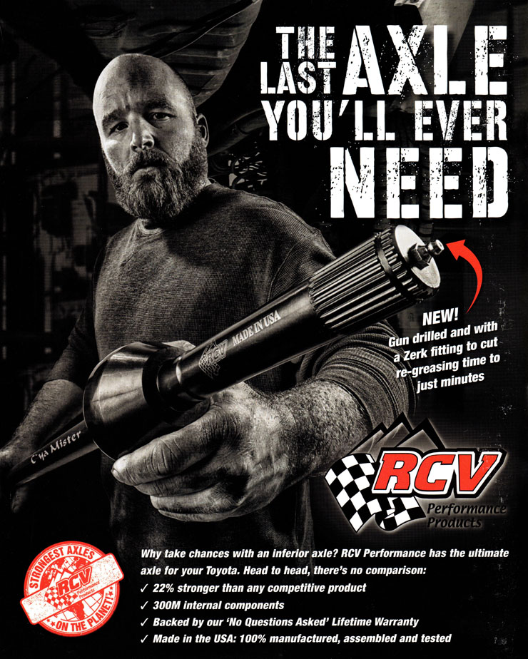 RCV Axles are the last axles you'll ever need!