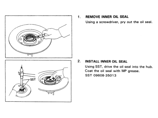 Front Hub Seal, Live Axle, Hilux/4Runner