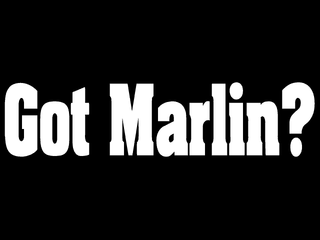 'Got Marlin?' Sticker